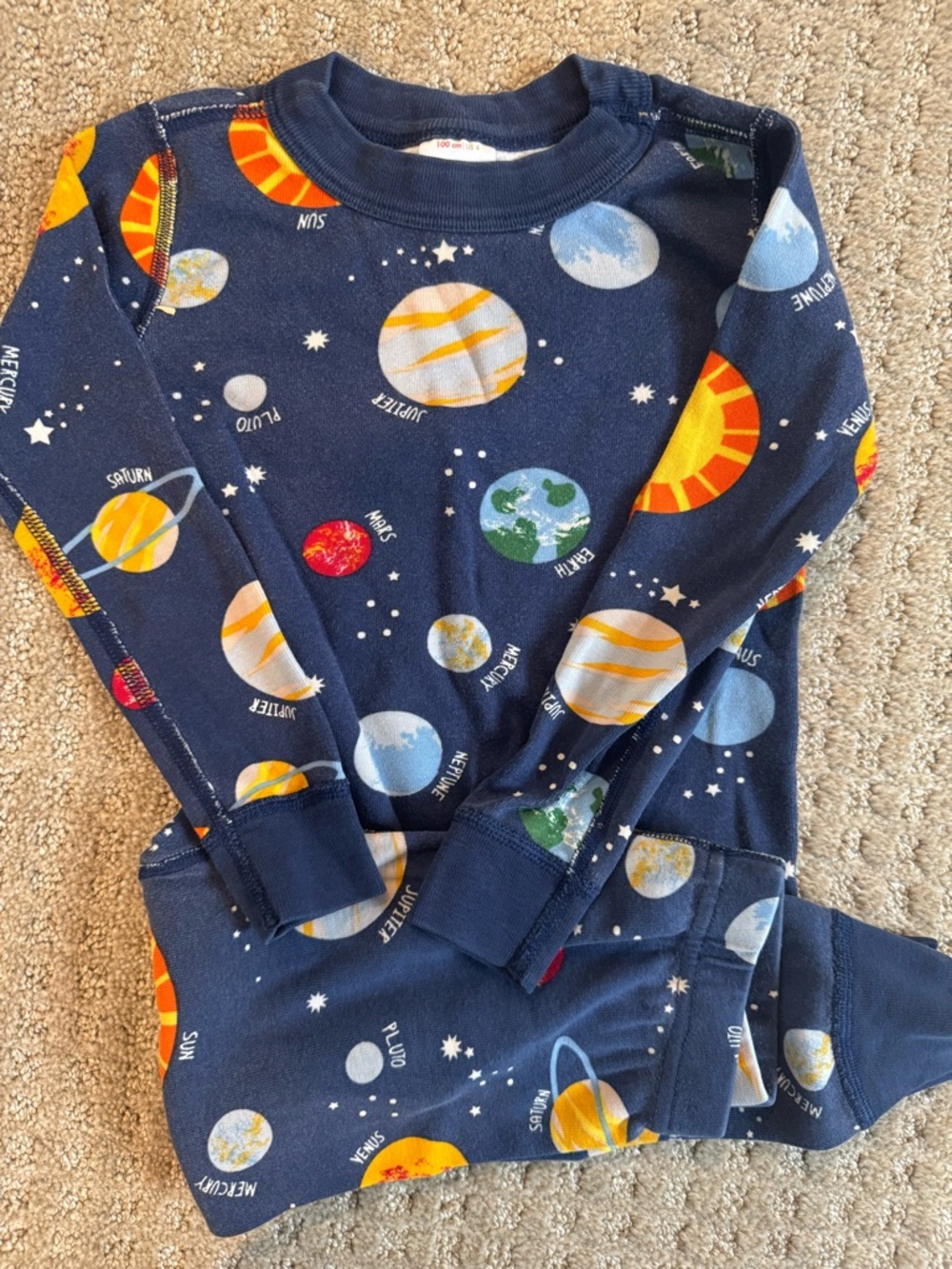 Hanna Navy Space Planet Pajama Set